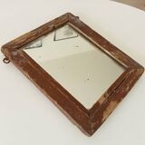 Antique solid wood mirror early 20th century 26*22