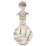 Carafe à liqueur en cristal émaillé