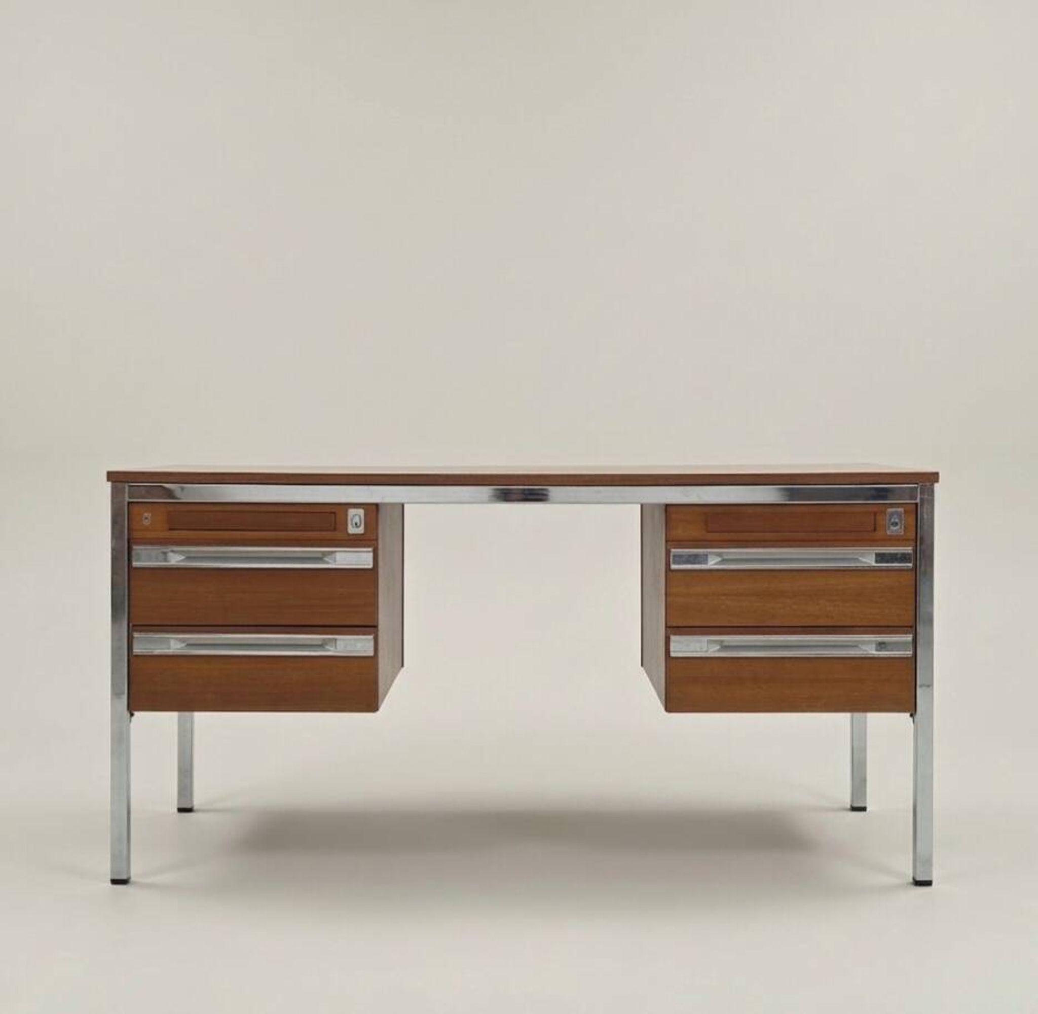 Modernist desk signed Heuliez France – 1970s