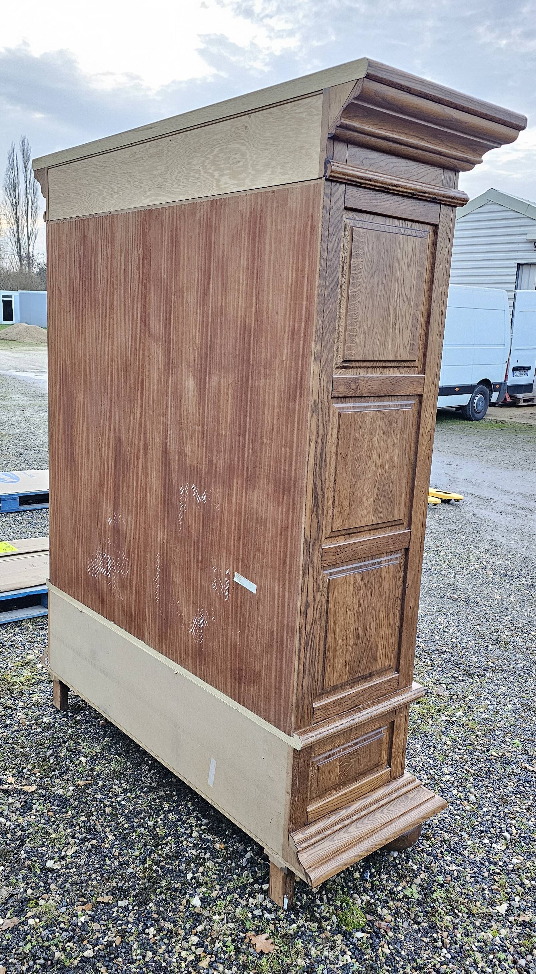 Oak wardrobe - wardrobe