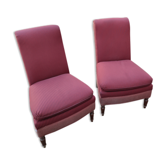 Paire de chauffeuses classiques