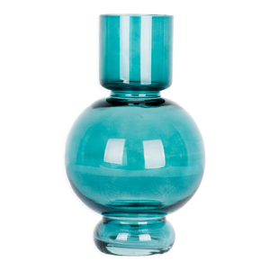 Vase boule bleu hauteur
