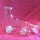 Set 2 old vintage kitchen glass jars