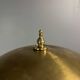 Midcentury Italian modernist brass dome mushroom table lamp, 1960s