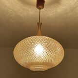 Vintage Scandinavian Glass Pendant Light