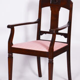 Fauteuil en noyer Art Nouveau restauré, polonais relancé, Autriche, années 1910