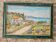 Table Oil on Canvas Landscape Cap d'Agde Villa Fleurie - Signed Ferand Bre