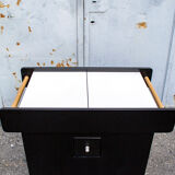 Lacquered wooden bar trolley italy 90s