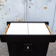 Lacquered wooden bar trolley italy 90s