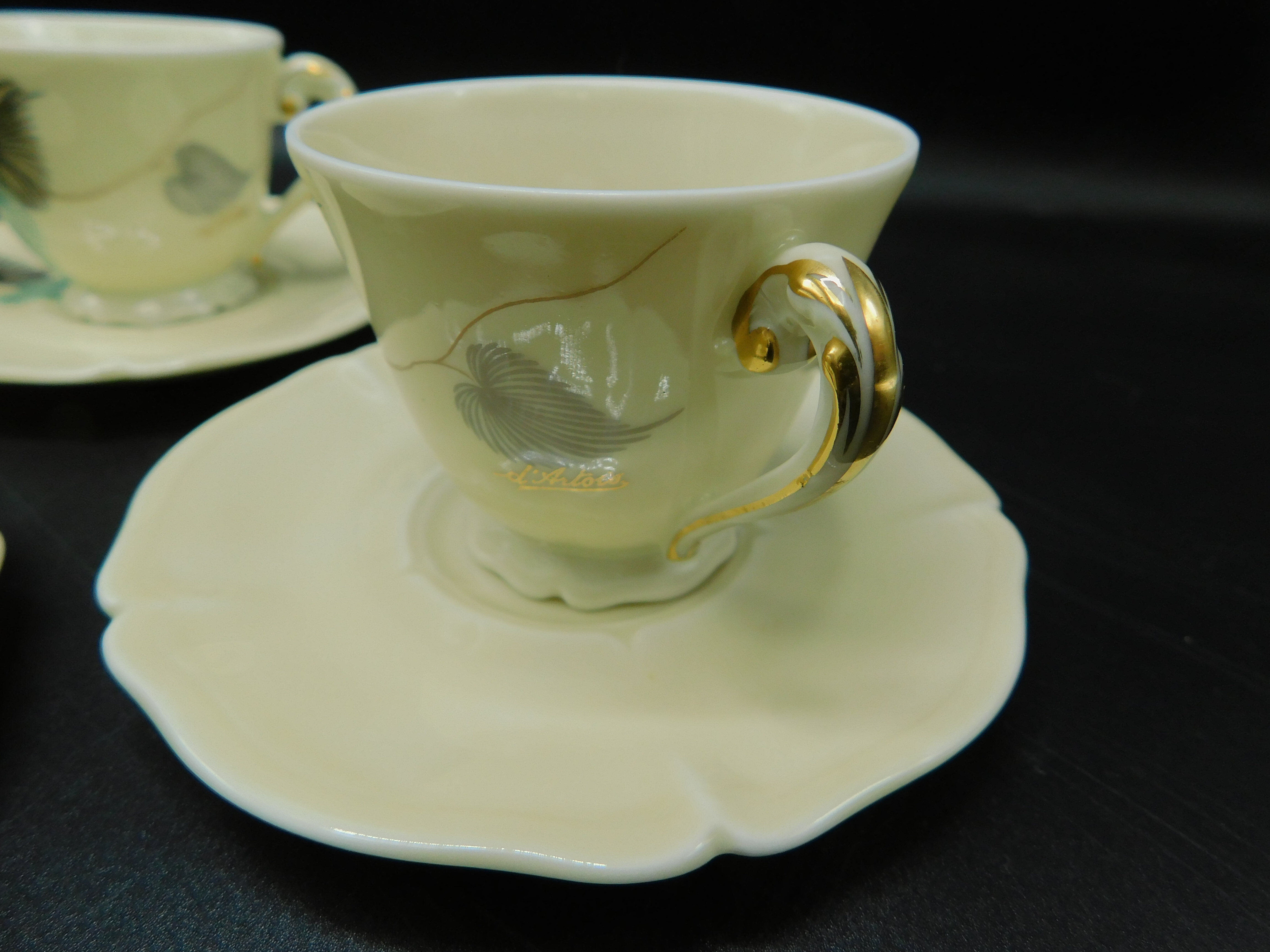 Coffee cups - Royal factory of Limoges D'Artois