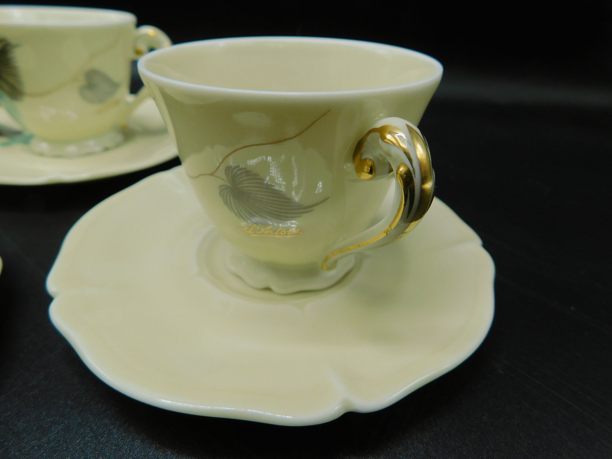 Coffee cups - Royal factory of Limoges D'Artois