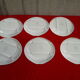 6 asparagus plates in salins earthenware bubble model Auxonne diam 23 cm