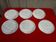 6 asparagus plates in salins earthenware bubble model Auxonne diam 23 cm