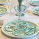 Set of 6 handmade concrete oyster plates