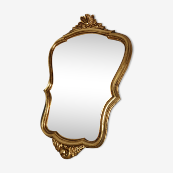 Golden baroque mirror