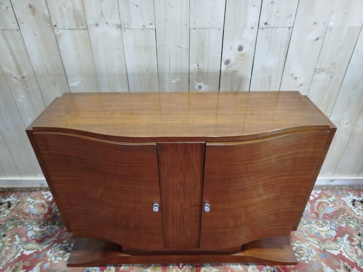 Art Deco period sideboard in mahogany and mahogany veneer