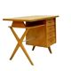 Vintage 1950 crossed  and compass legs desk