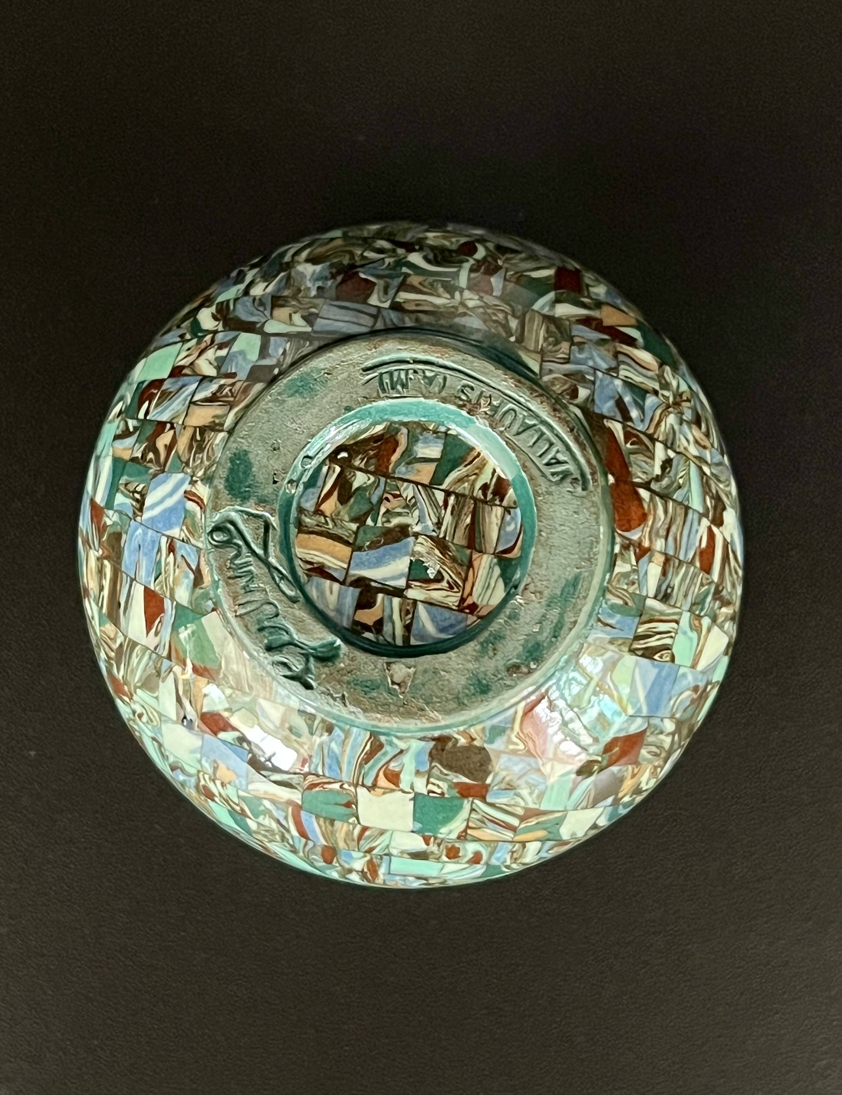 Vase signed Jean Gerbino, Vallauris, 1960s