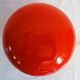 Vintage red ceramic diabolo lamp