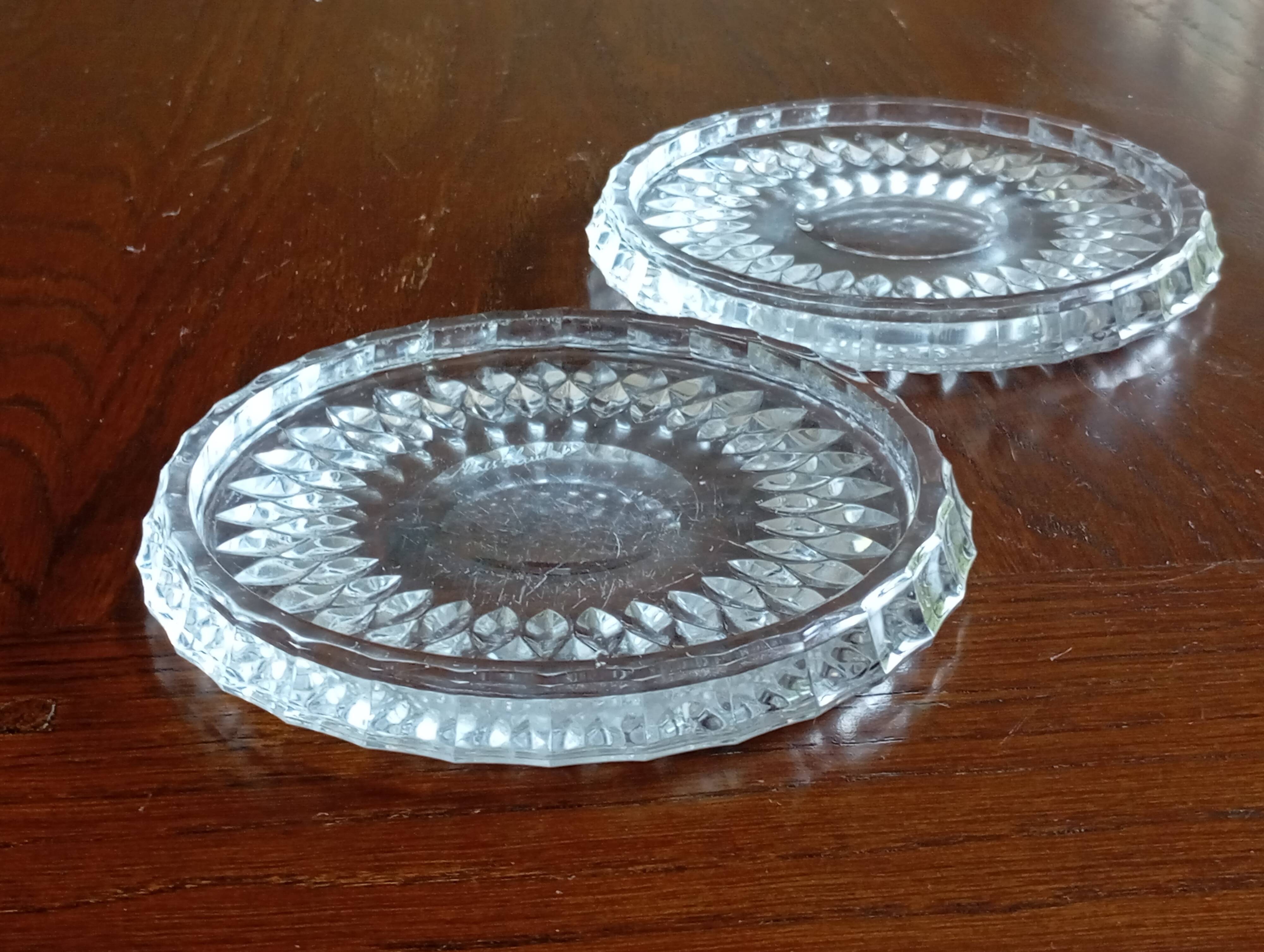 Crystal coaster Val Saint Lambert