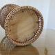 Rattan wastebasket, office, 1960 1970