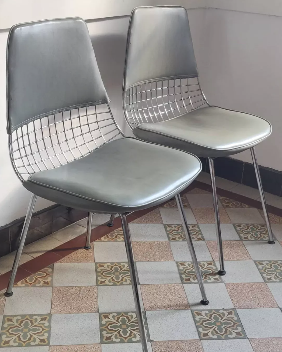 Pair of wired chairs