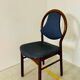 Set of 12 Baumann chairs, vintage, blue Skai seat.