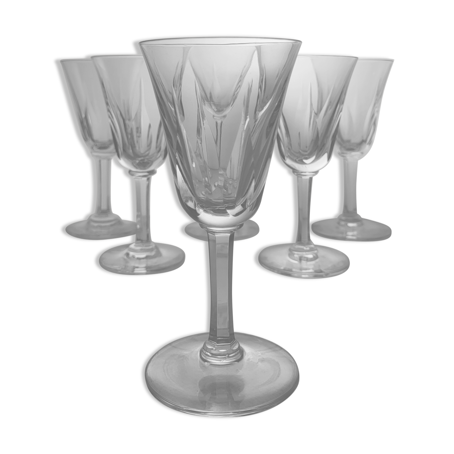 6 crystal saint louis wine glasses cerdanya model