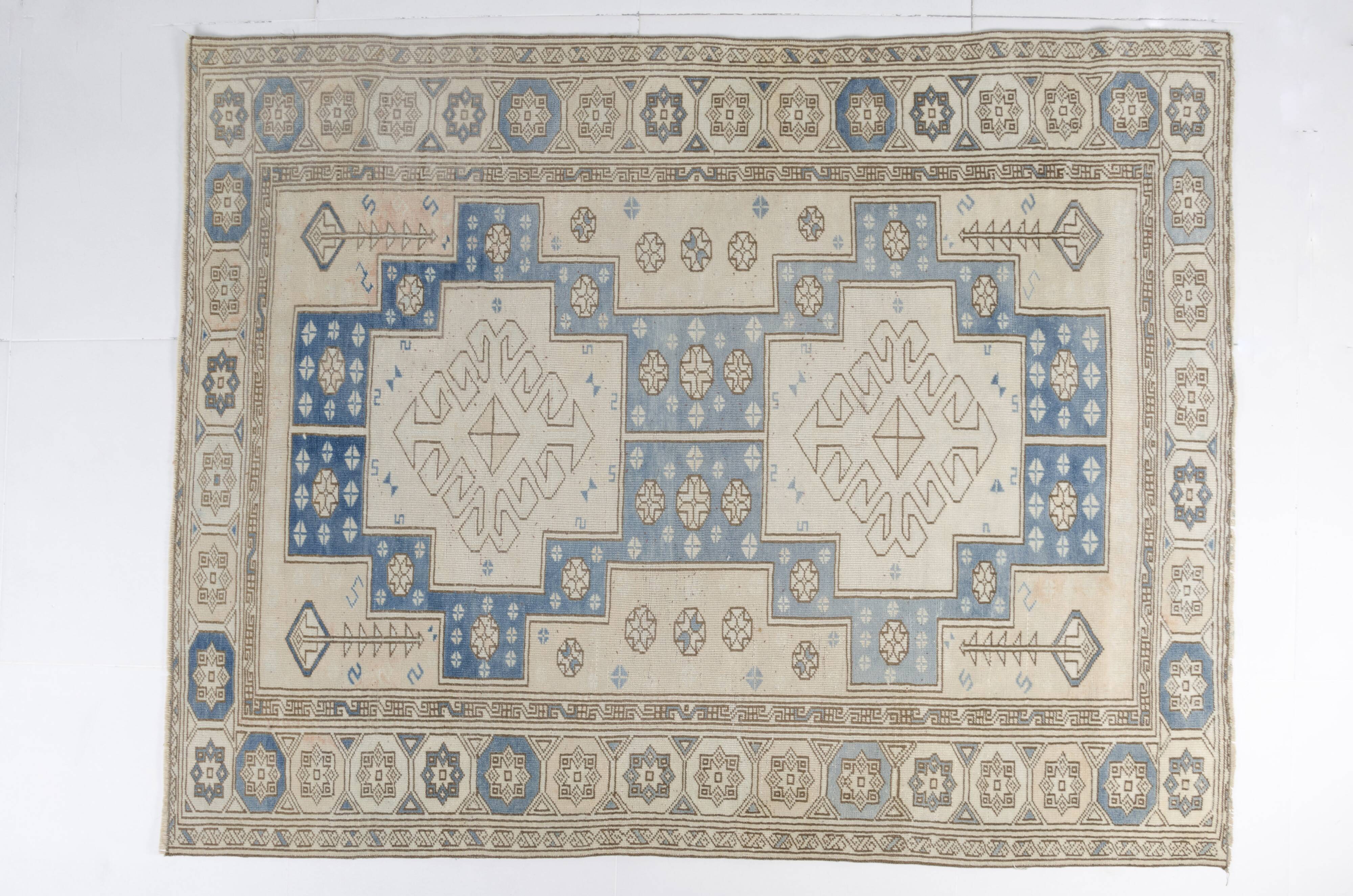 Tapis anatolien vintage géométrique