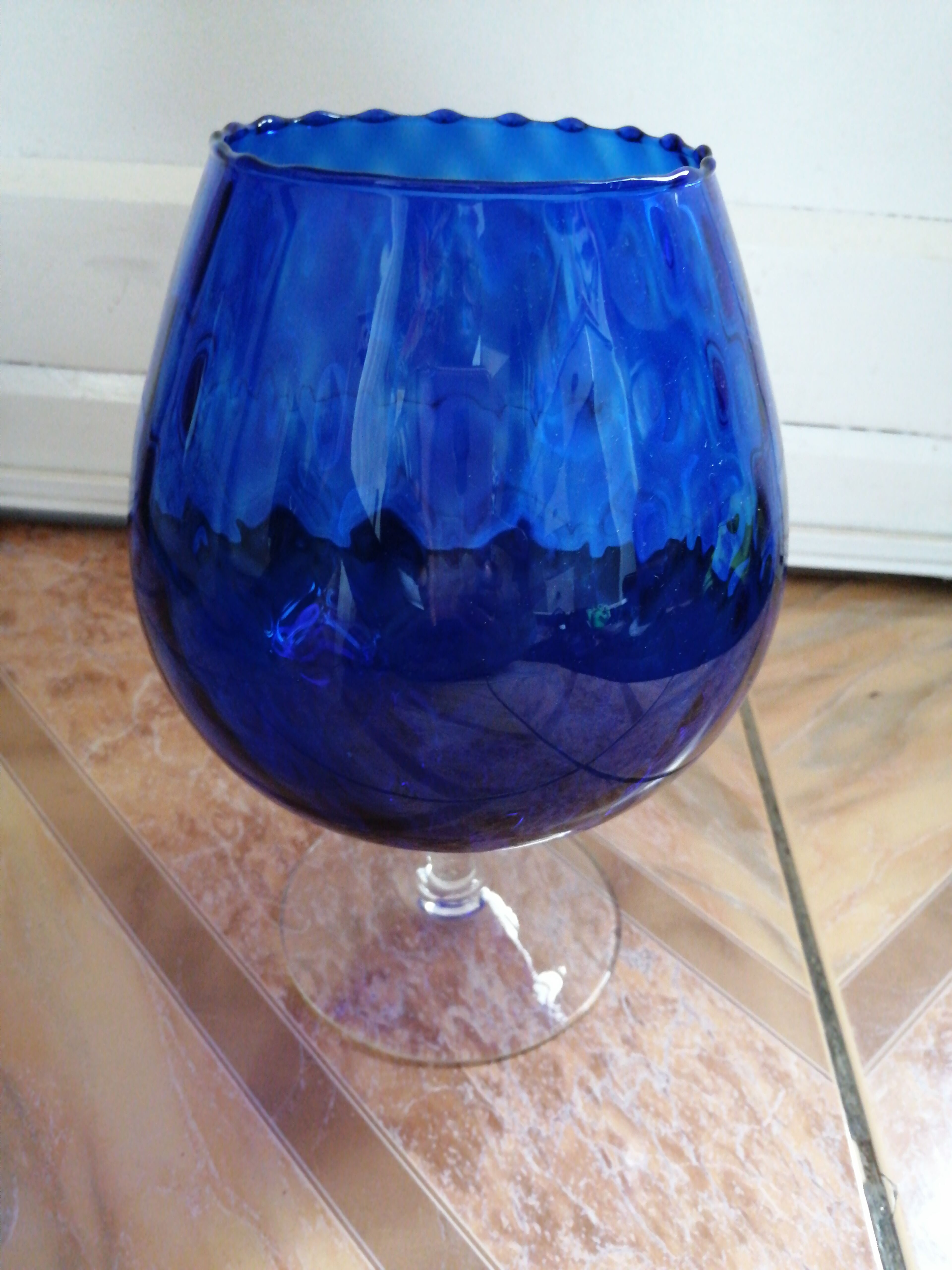 Blown glass vase
