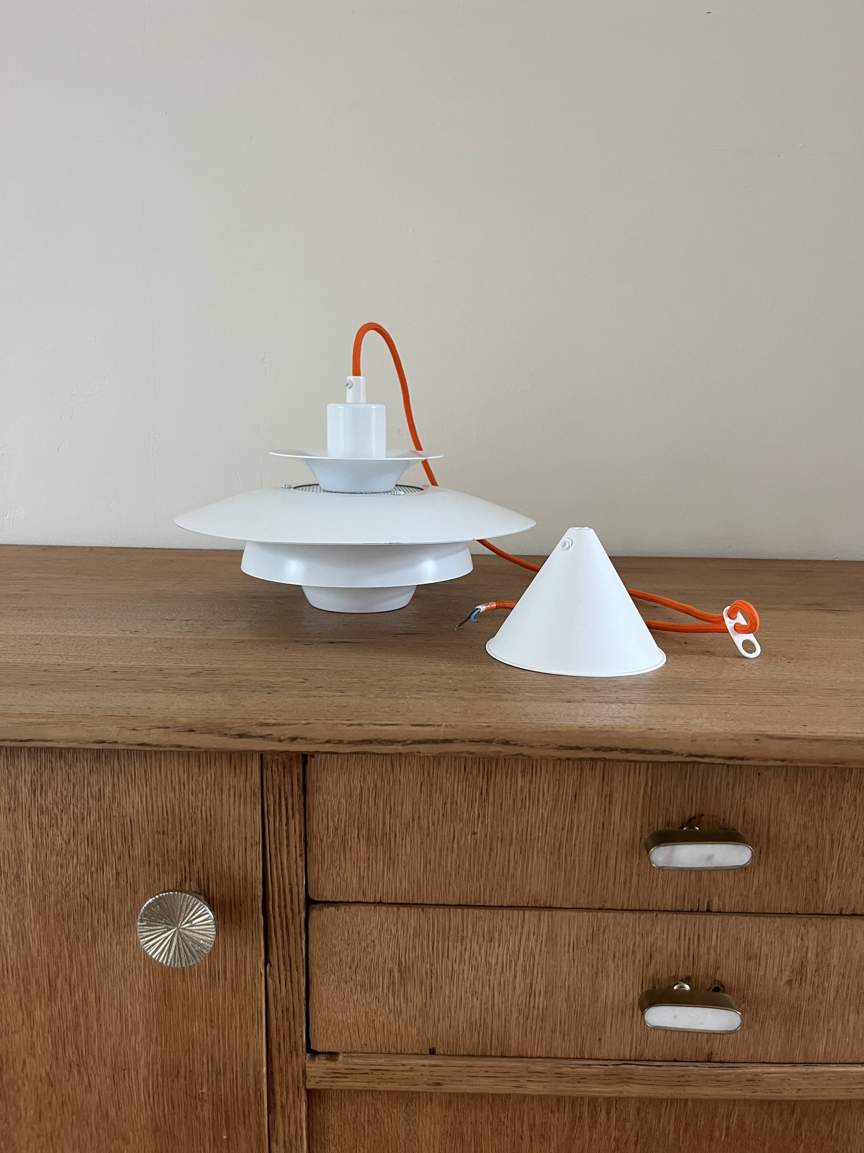 Vintage Danish pendant in style of Louis Poulsen