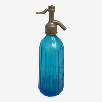 Siphon bleu en verre