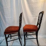 Pair of chairs Napoleon III model Opera
