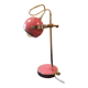 Pink desk lamp.