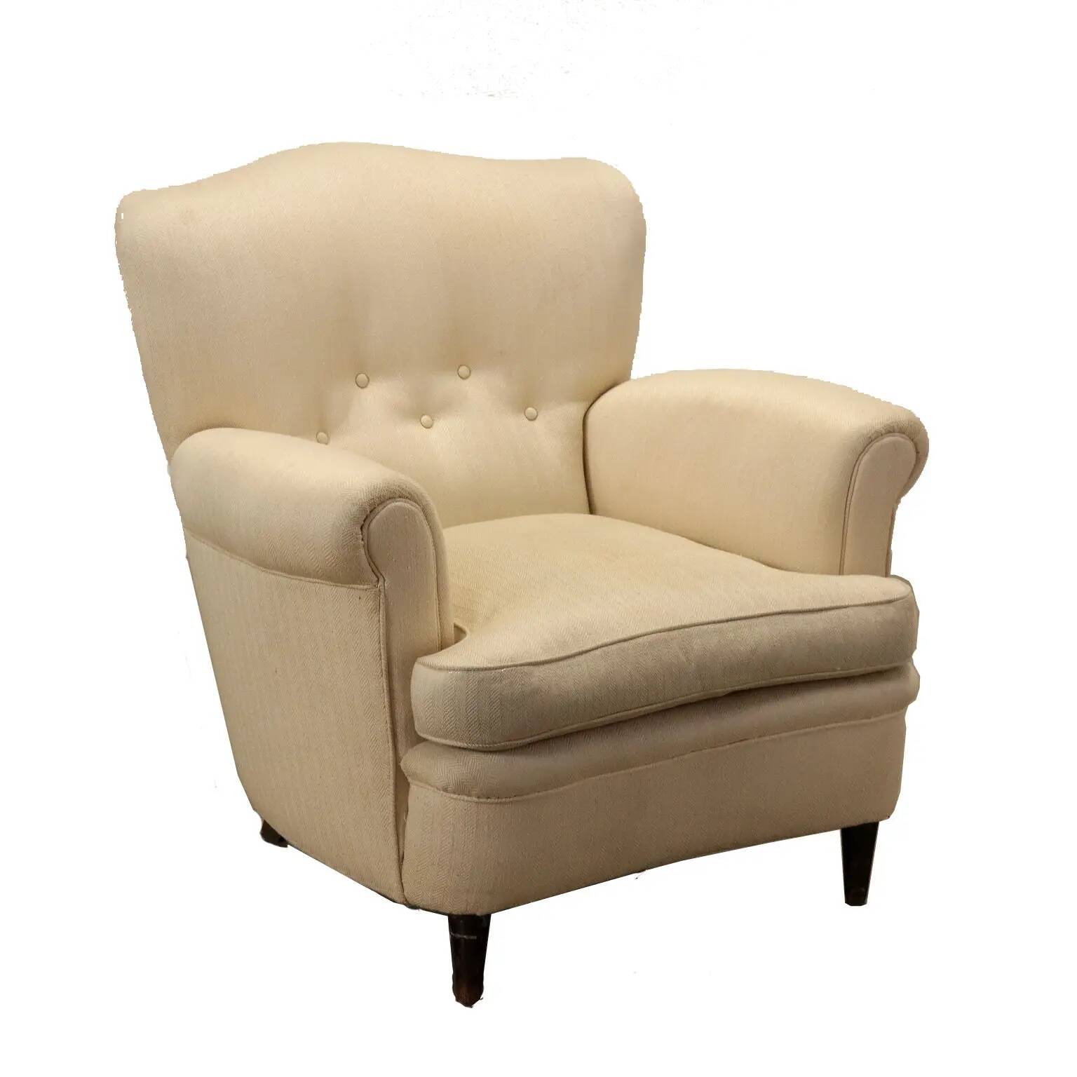 Fabric armchair Italy 1950s