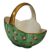 Old Limoges porcelain basket