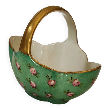 Old Limoges porcelain basket