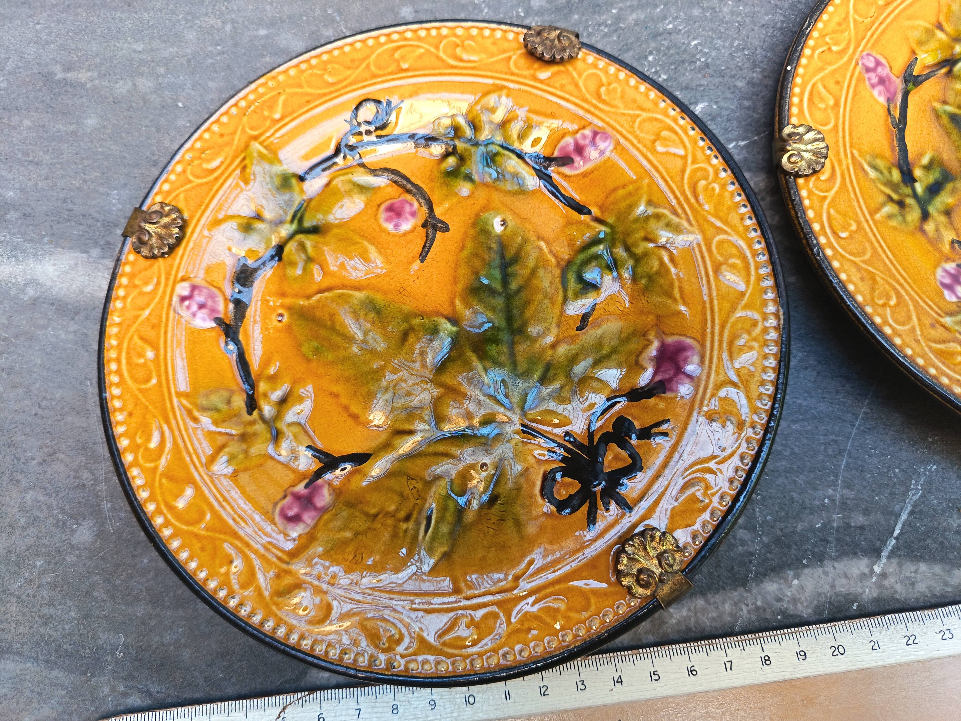 Antique slipware plates