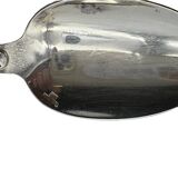 12 large Christofle spoons, Versailles model, silver plated metal