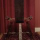 Brutalist chair with tripod legs