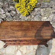 Magnificent walnut chest from the 17th century.