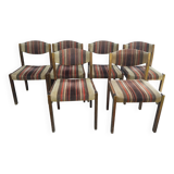Lot de 6 chaises vintage