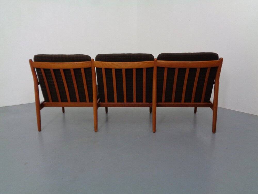 Teak Three-Seater Sofa by Svend Aage Eriksen for Glostrup, 1960s