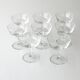 8 old champagne glasses vintage model in cut glass