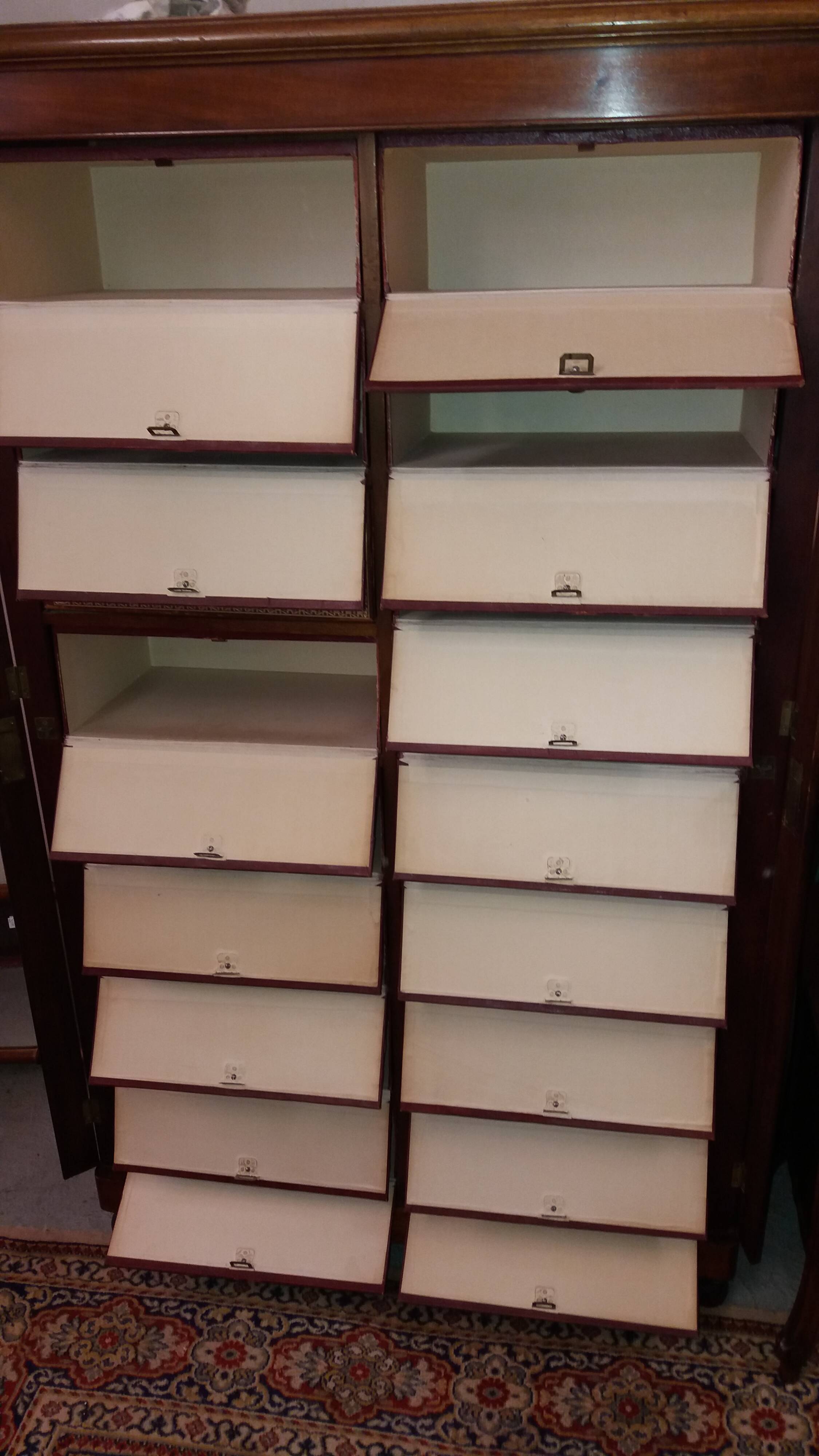 Louis Philippe walnut cardboard box