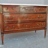Commode à grattoir style Louis XVI acajou époque XVIIIème