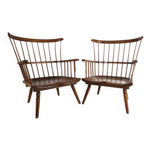 Paire de fauteuils lounge - 1960