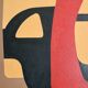 Painting (painted wooden panel without fixing). Free forms, 70s