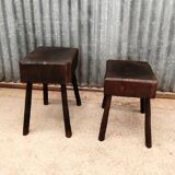 Brutalist stool pair