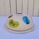 Cheese dome plate, ceramic, Elchinger, 1960s design